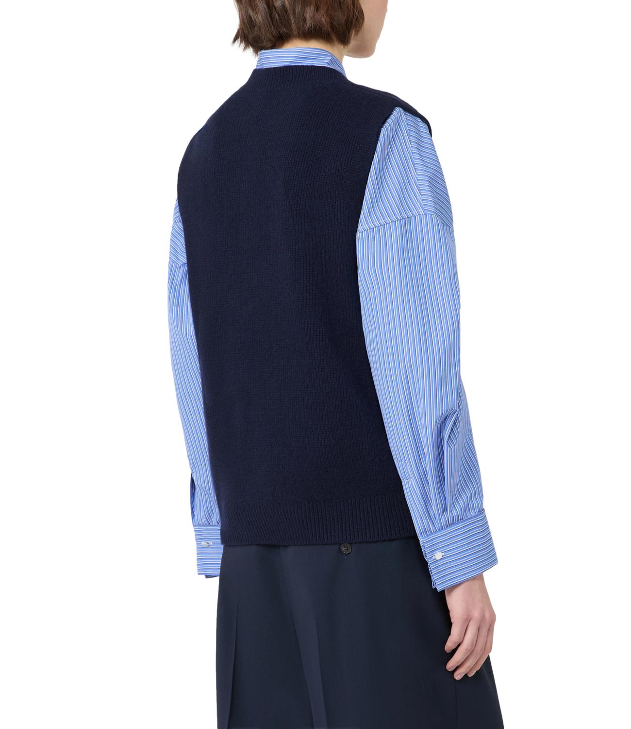 Max Mara Weekend Gilet Blu Marino da Donna