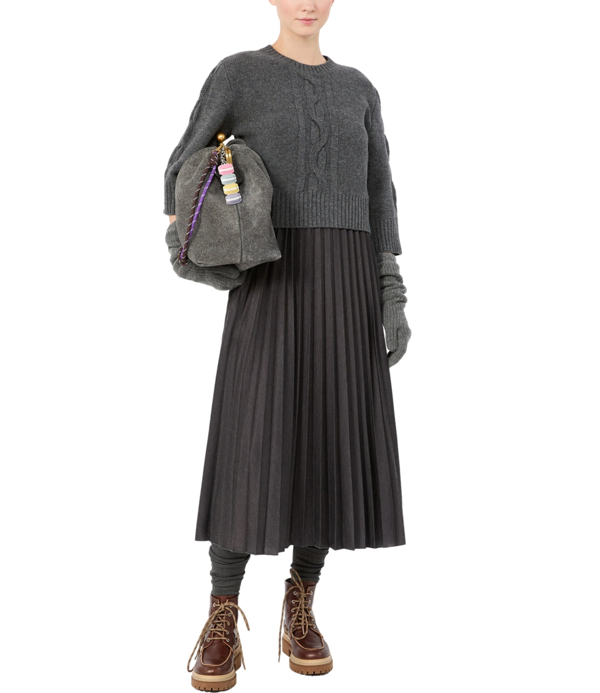 Max Mara Weekend Abito Antracite Melange da Donna