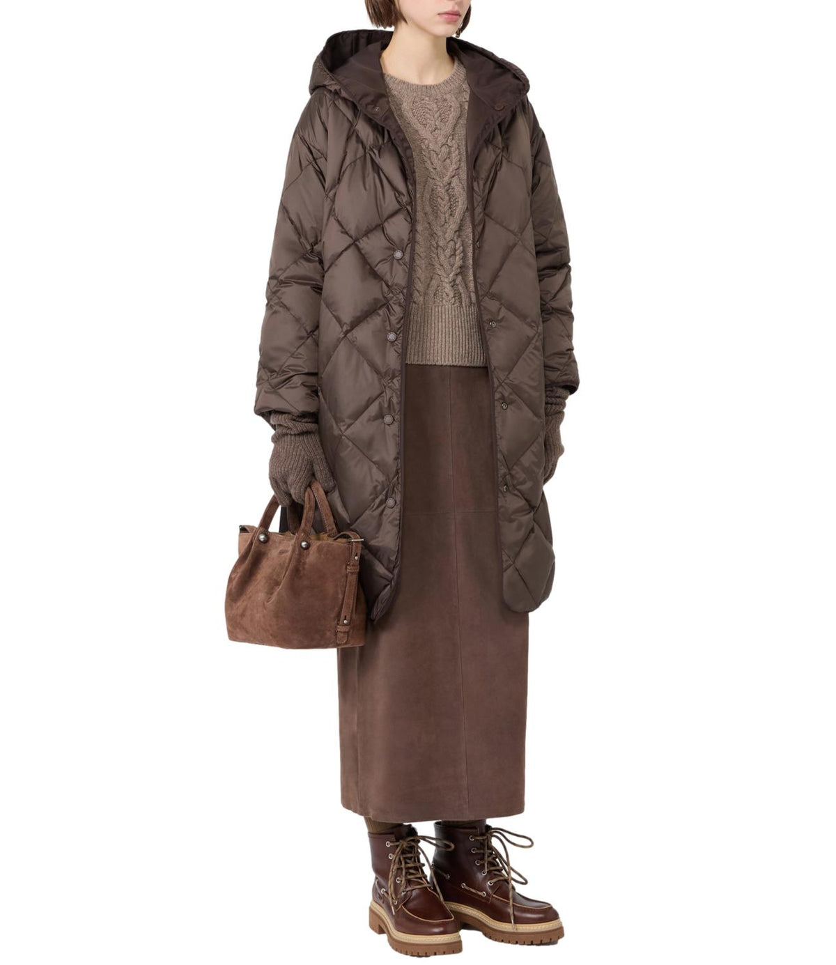 Max Mara Weekend Imbottito Wkdmassa Marrone Donna