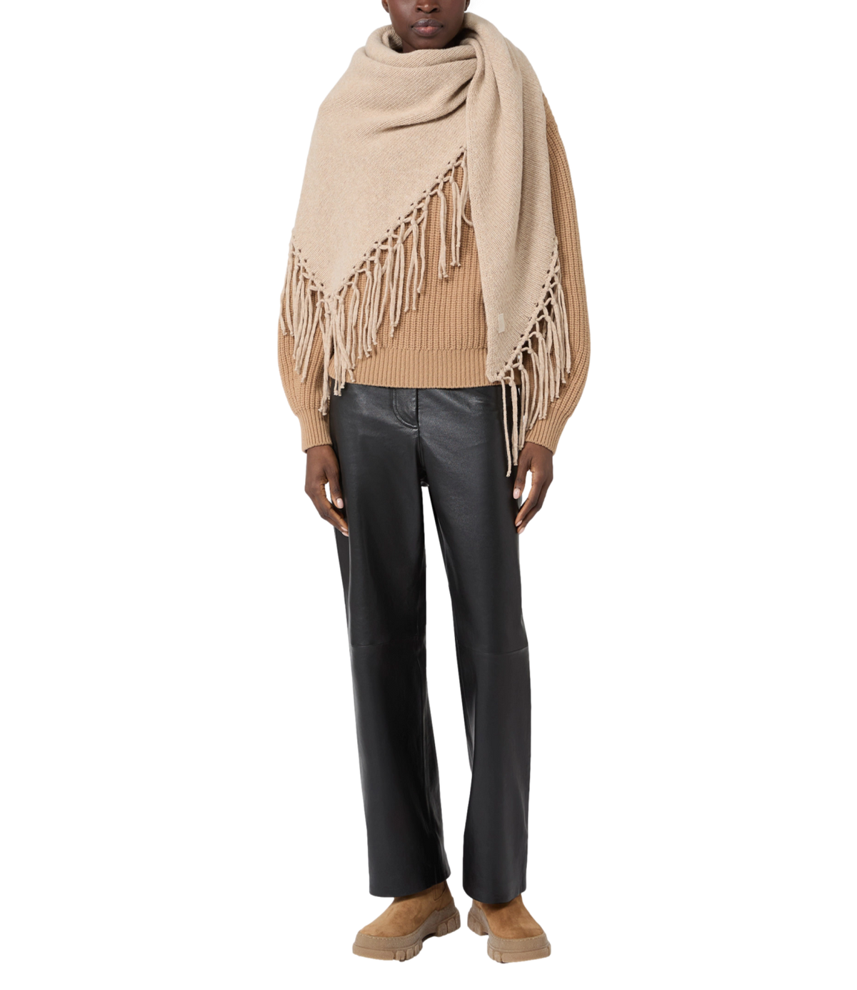 Max Mara Weekend Sciarpa/Foulard Caramello da Donna