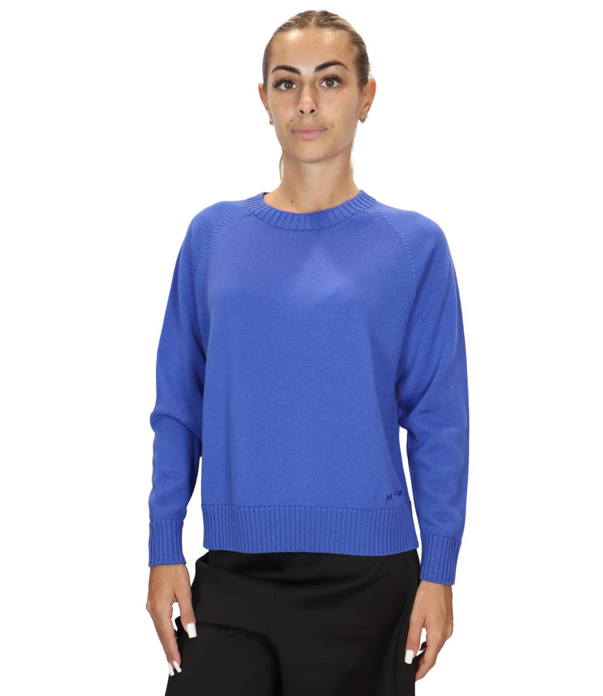 Mm Maglia Blu Cina da Donna