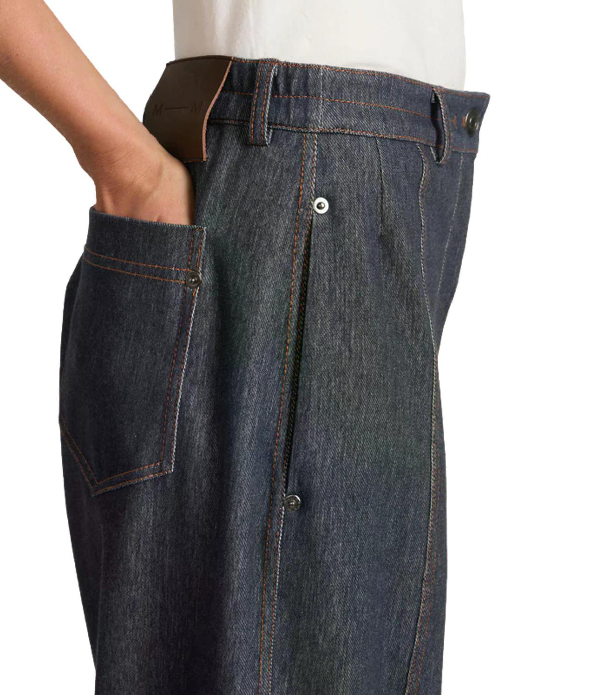 Mm Pantalone Blu da Donna