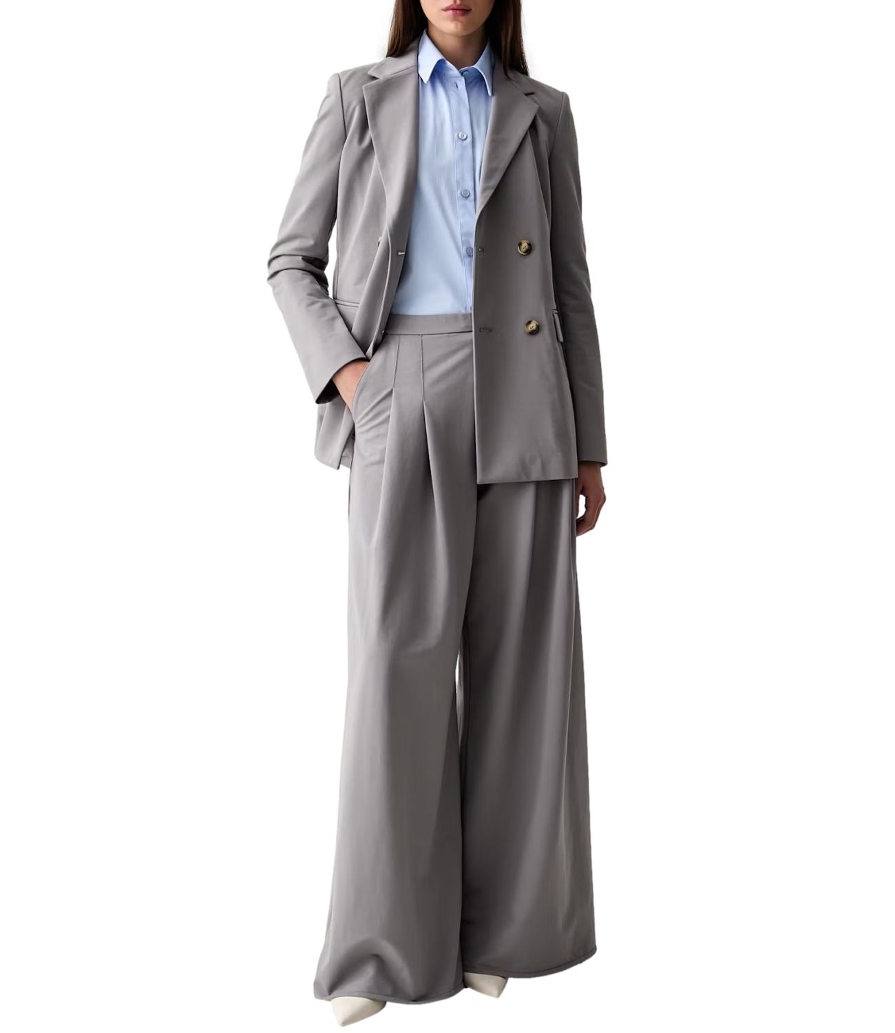 Mm Pantalone Grigio Medio da Donna