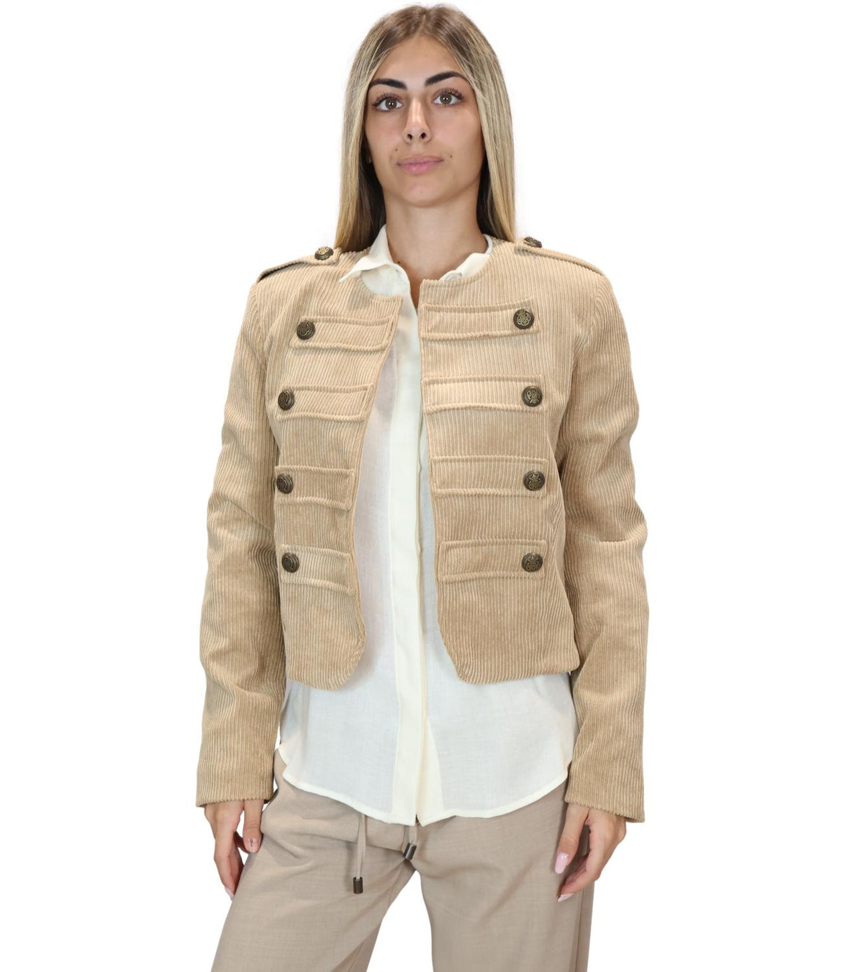 Motel Giacca Camel da Donna