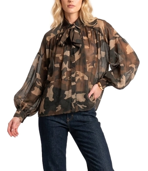 Motel Camicia Verde Militare da Donna