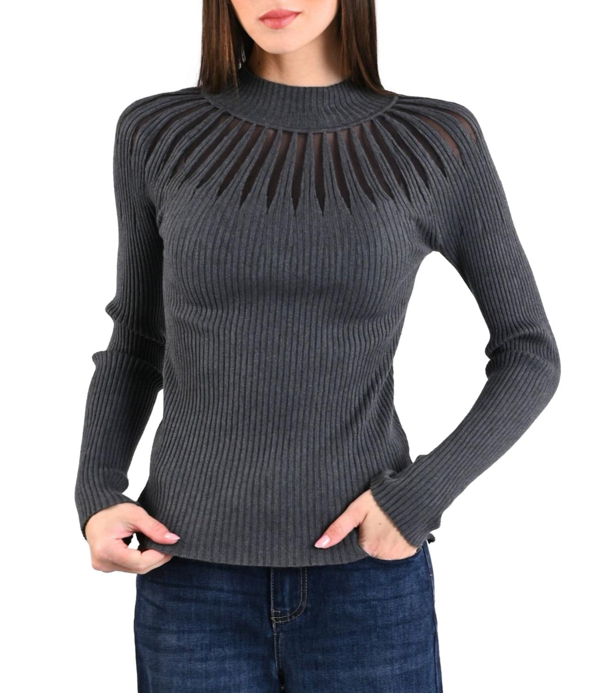 Myastreet Maglia Grigio da Donna