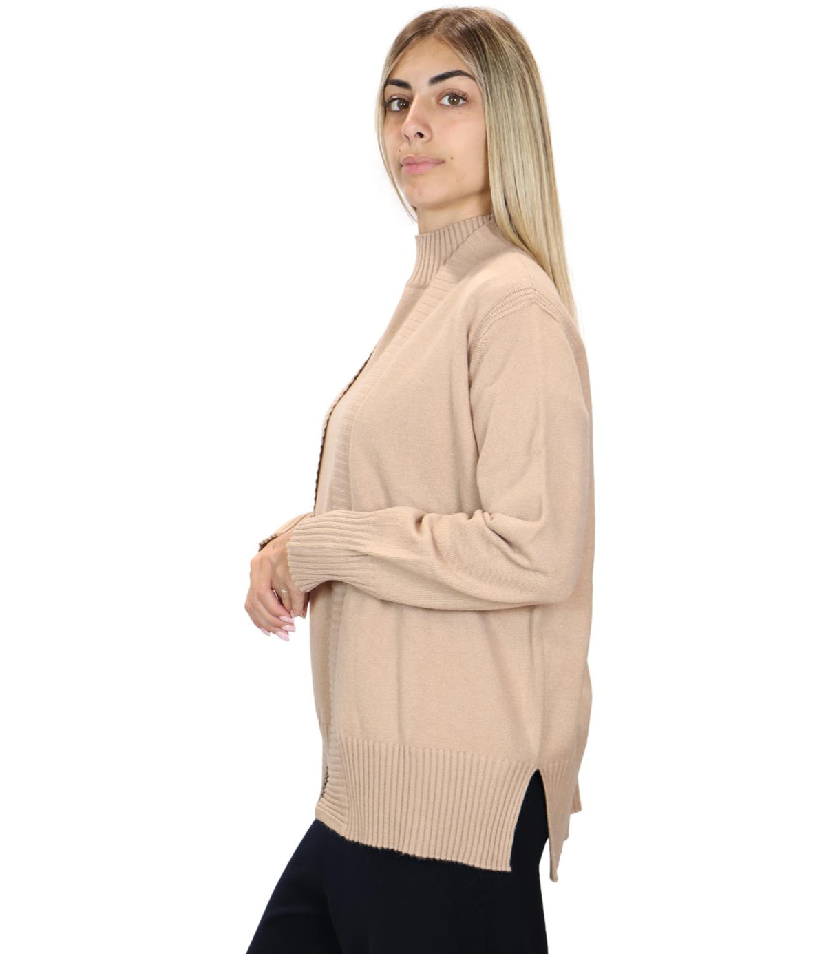 Ragno Cardigan Cammello Mel. da Donna