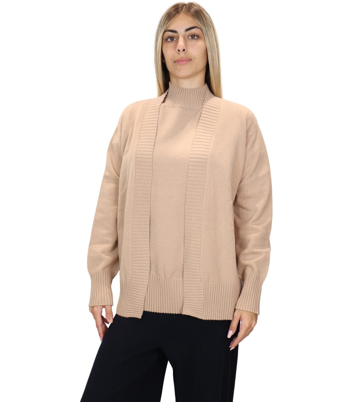 Ragno Cardigan Cammello Mel. da Donna