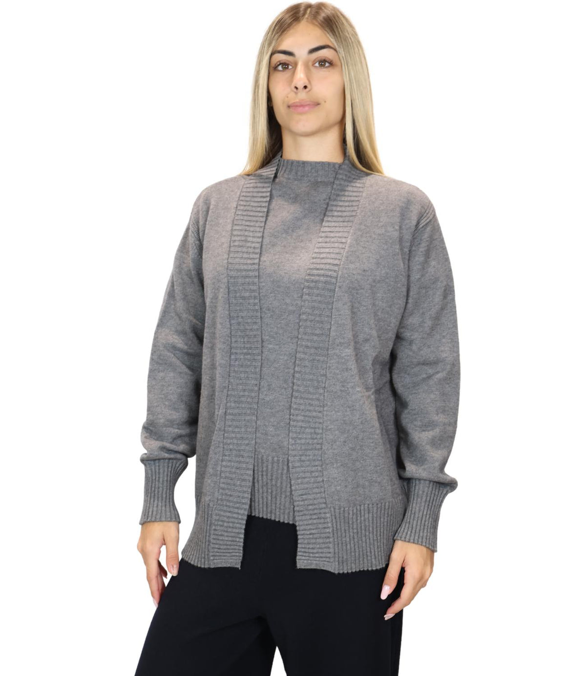 Ragno Cardigan Ardesia Mel. da Donna