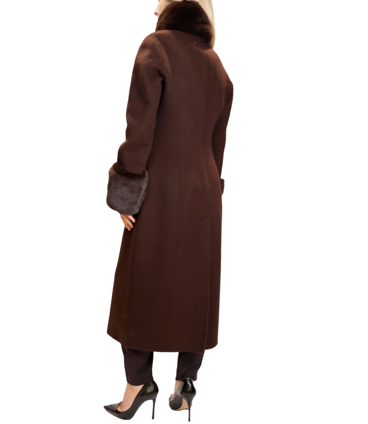 Silence Limited Cappotto Dark Brown da Donna