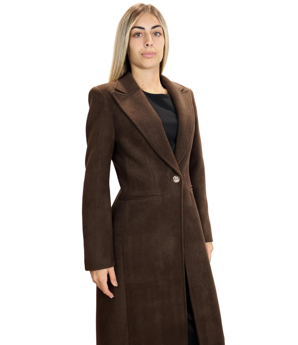 Silence Limited Cappotto Dark Brown da Donna