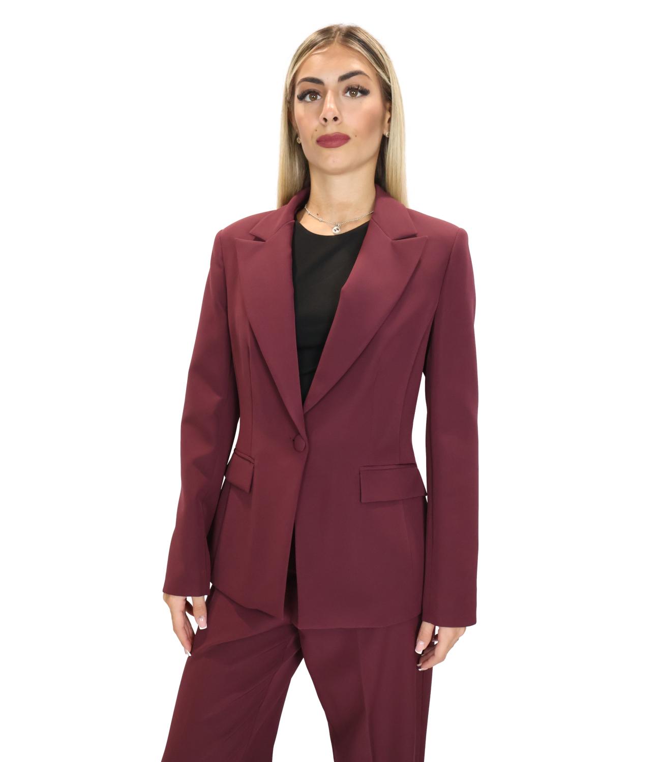 Silence Limited Giacca Bordeaux da Donna