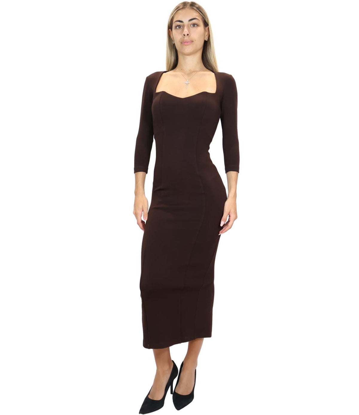 Silence Limited Abito Dark Brown da Donna