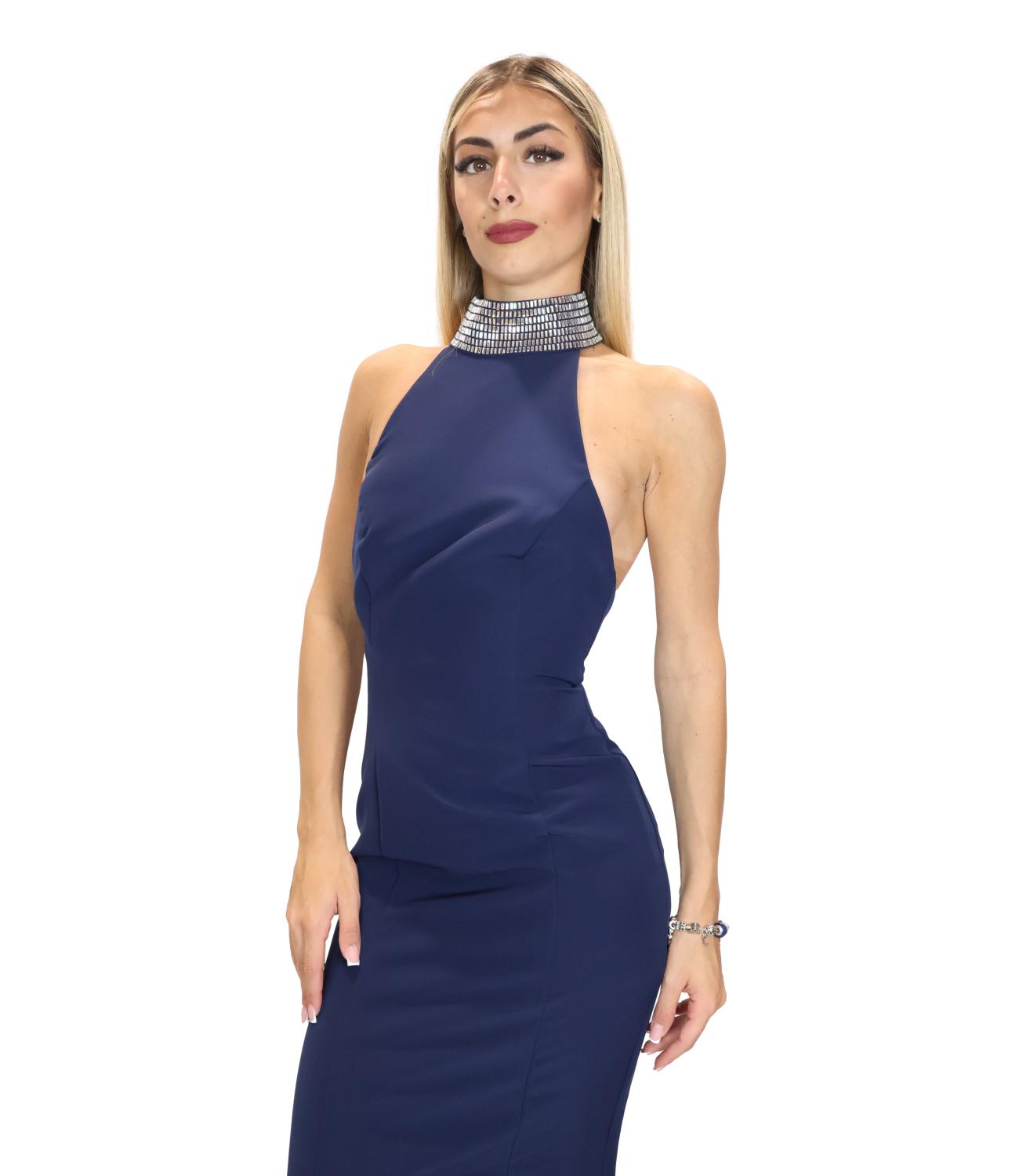 Silence Limited Abito Navy da Donna
