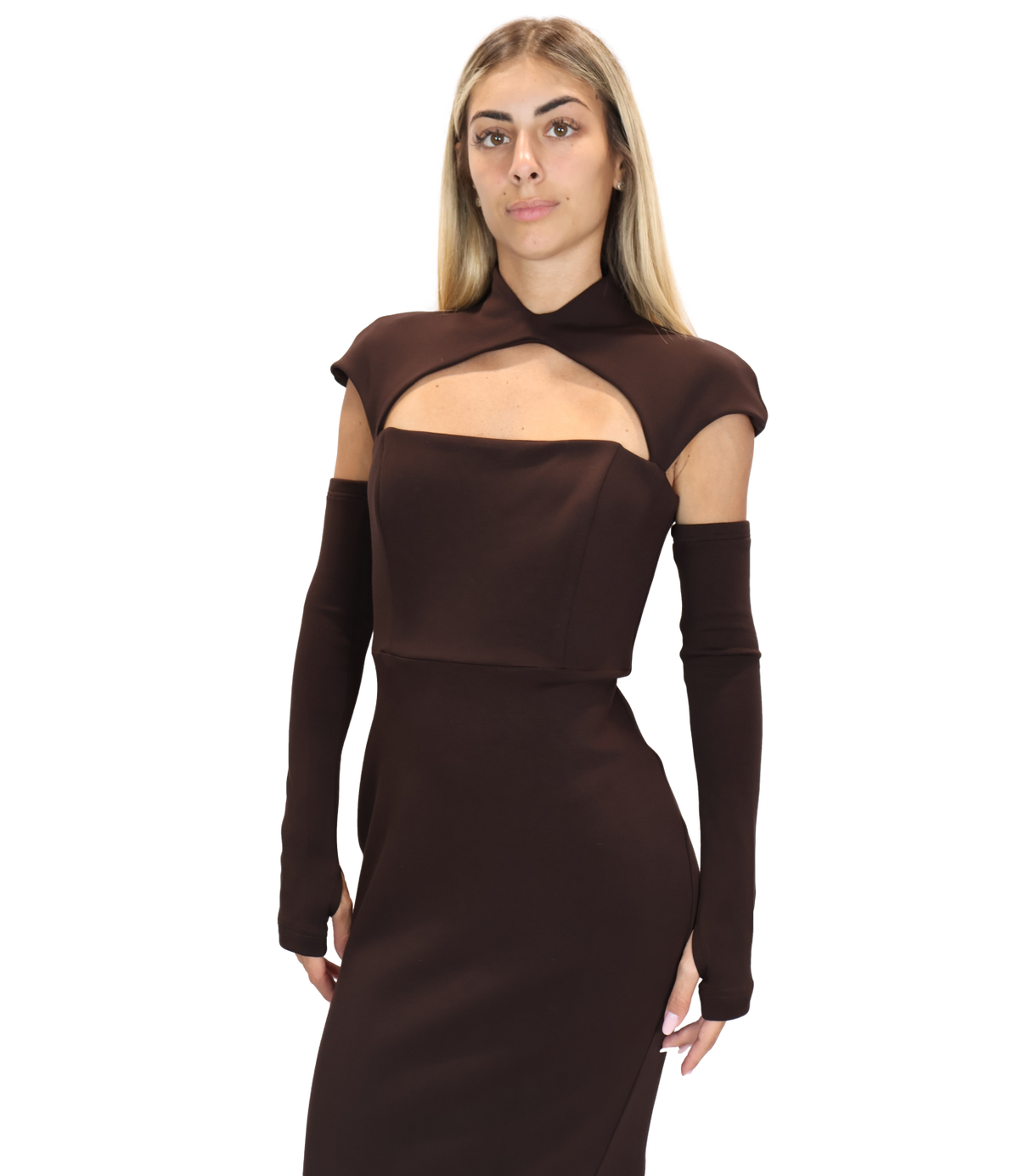 Silence Limited Abito Dark Brown da Donna