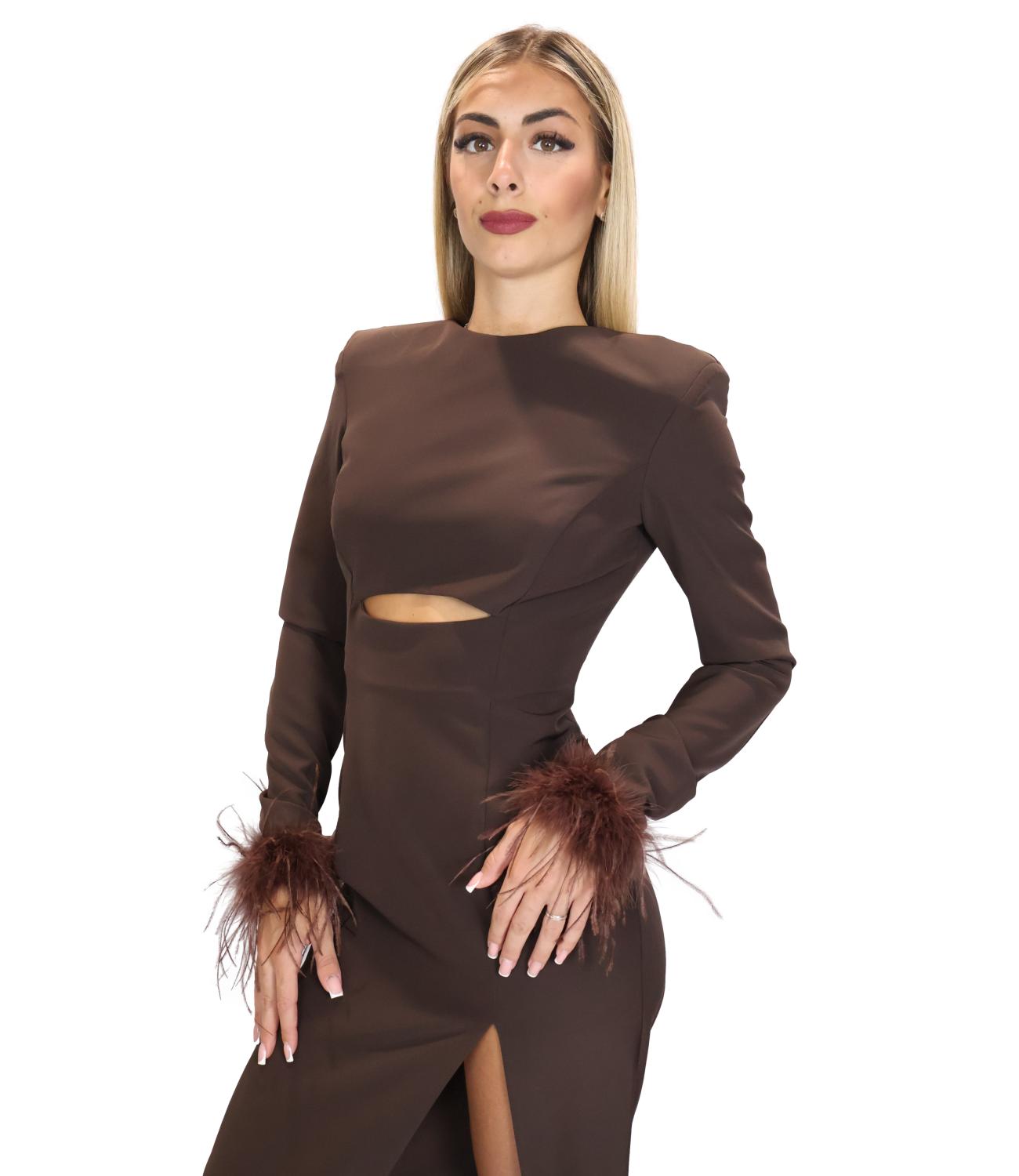 Silence Limited Abito Dark Brown da Donna