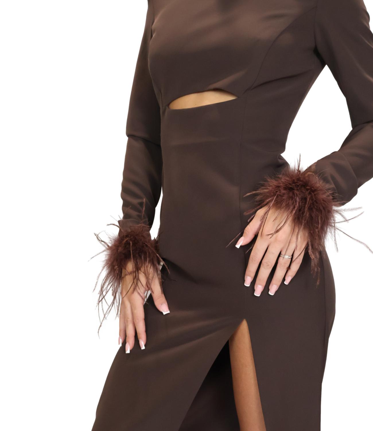 Silence Limited Abito Dark Brown da Donna