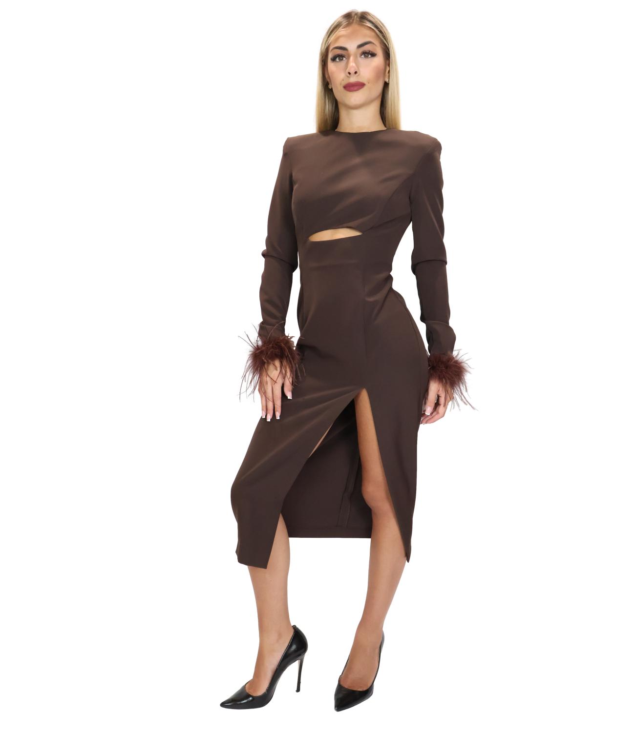 Silence Limited Abito Dark Brown da Donna