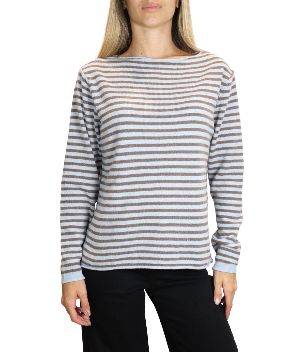 Studio it Maglia Celeste/tortora da Donna