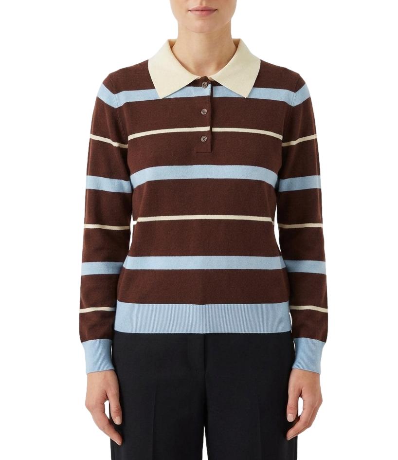 Studio It Polo Riga Celeste Donna