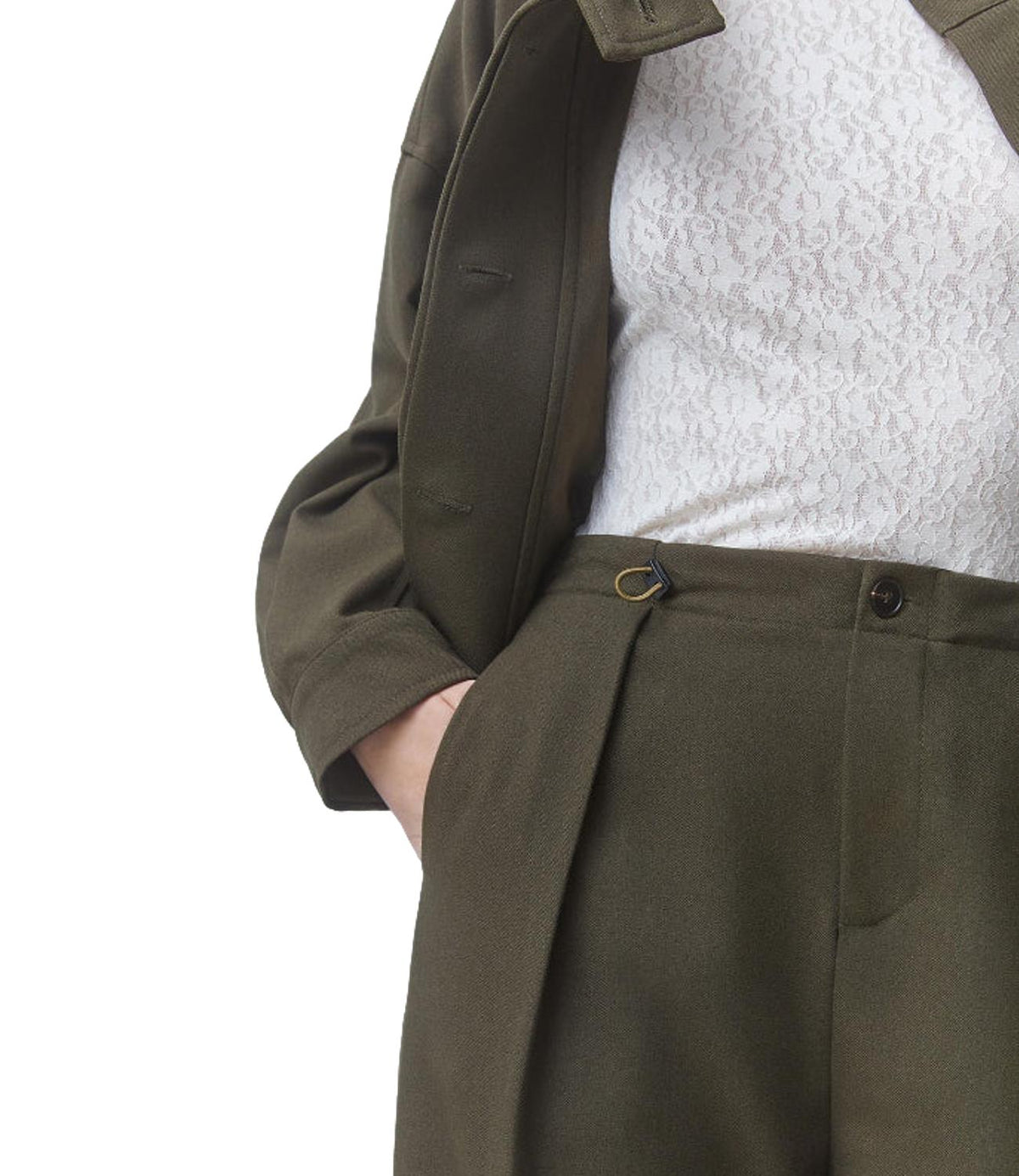 Suncoo Pantalone 19-Kaki da Donna