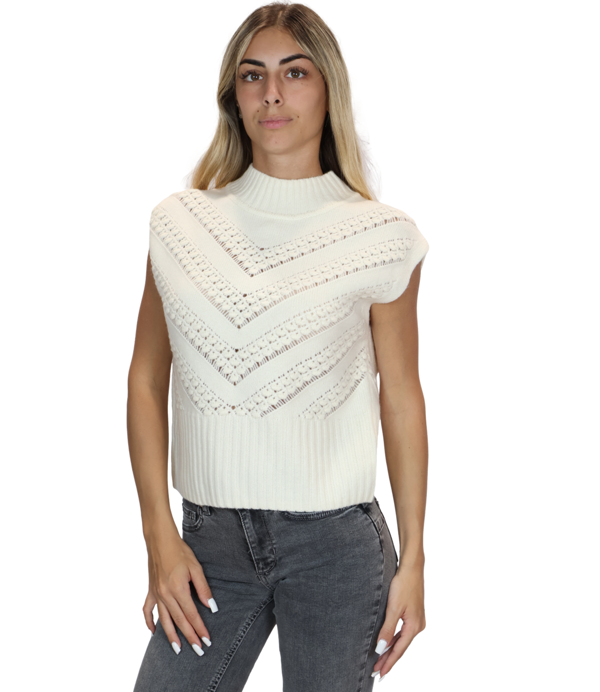 Suncoo Gilet 01-Blanc Casse da Donna
