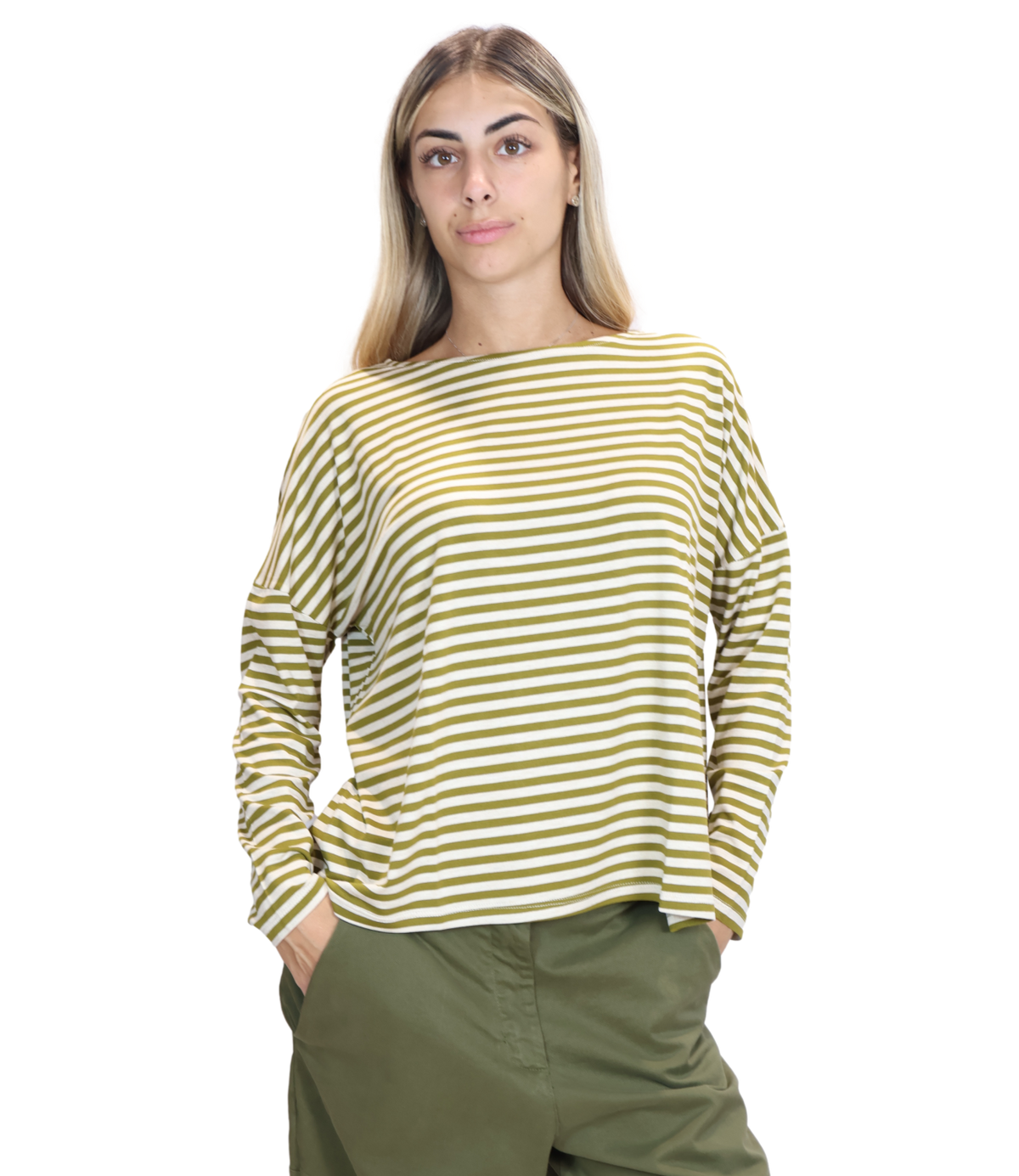 Susy Mix Maglia Verde Oliva da Donna