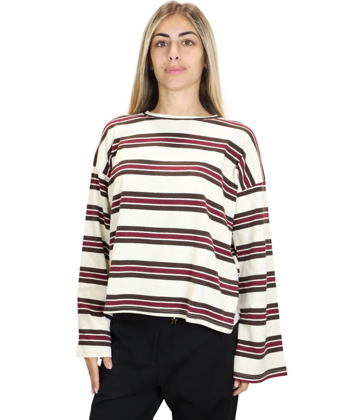 Susy Mix Maglia Panna da Donna