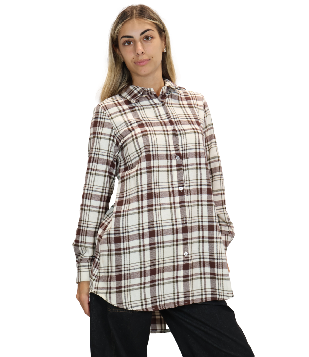 Susy Mix Camicia Vino da Donna