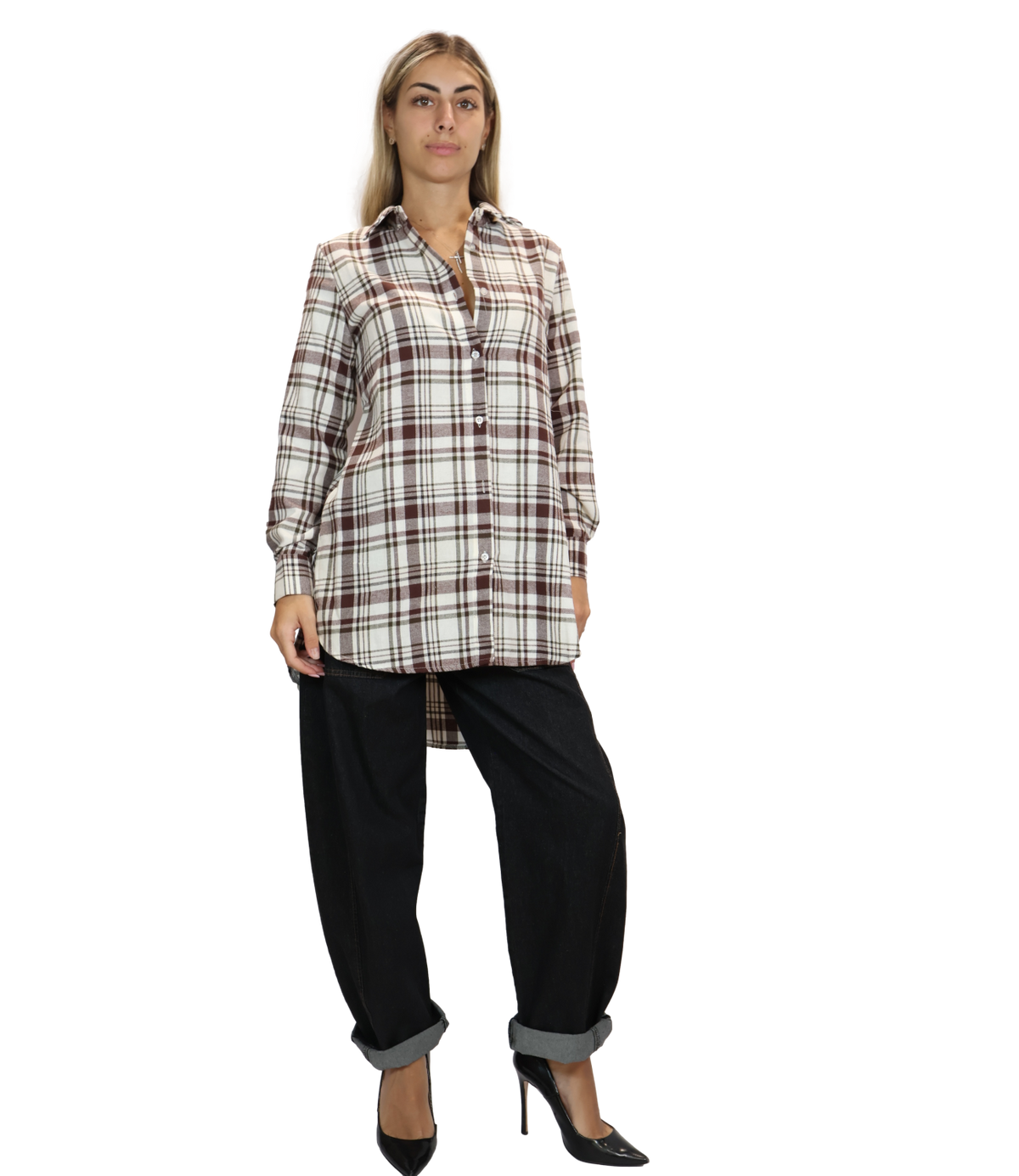Susy Mix Camicia Vino da Donna