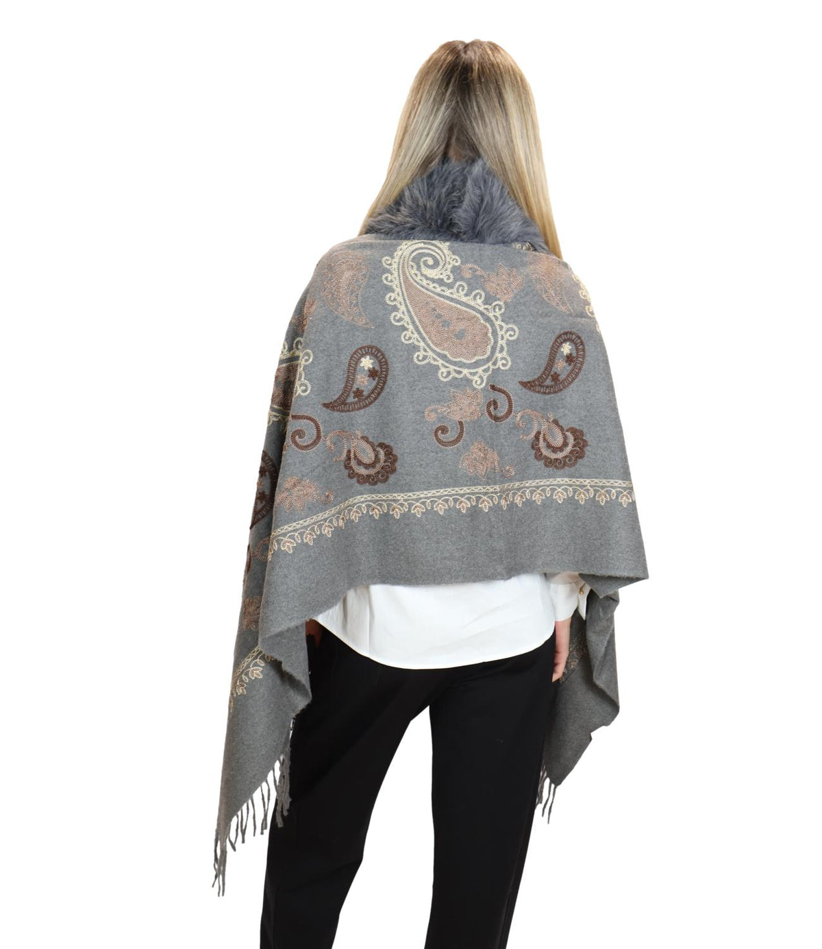 Susy Mix Stola Grigio da Donna