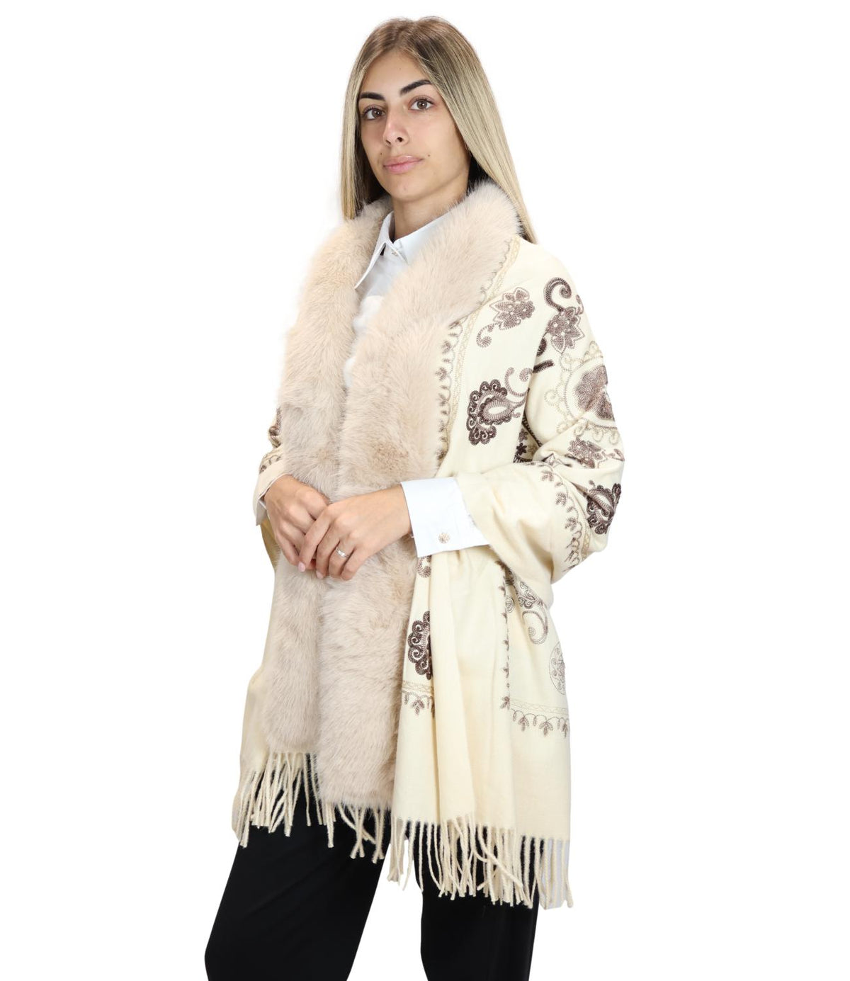 Susy Mix Stola Panna da Donna