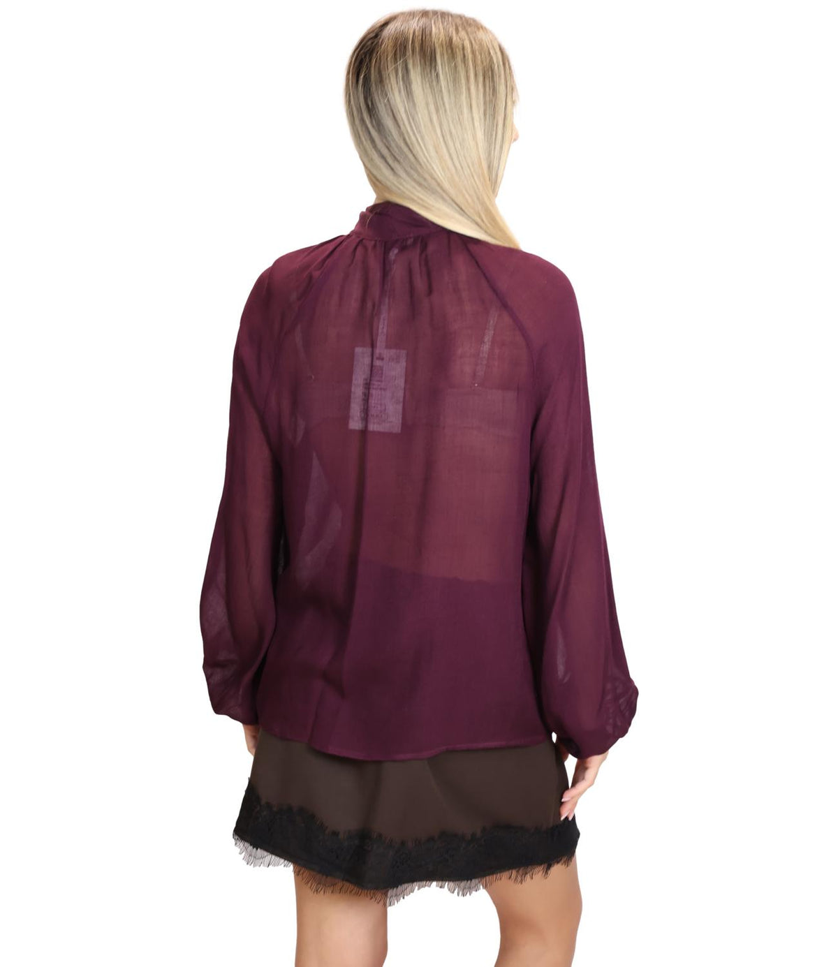 Susy Mix Camicia Vino da Donna