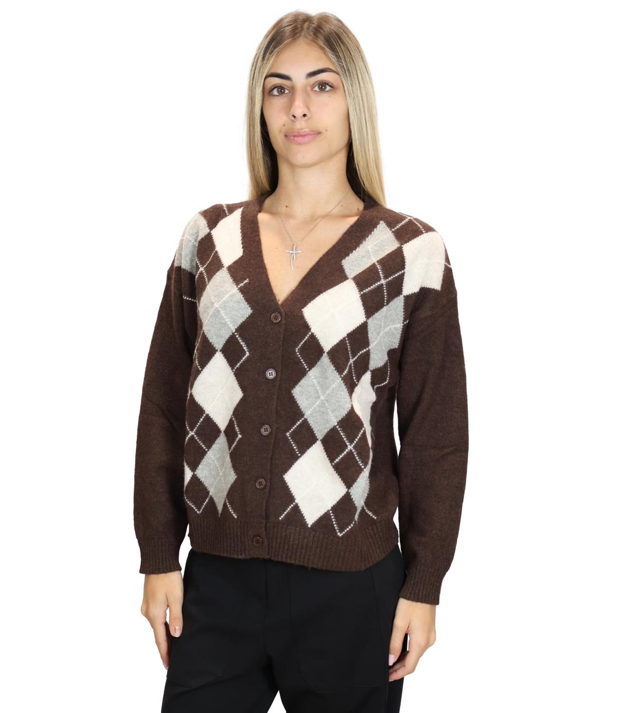 Susy Mix Cardigan Moro da Donna