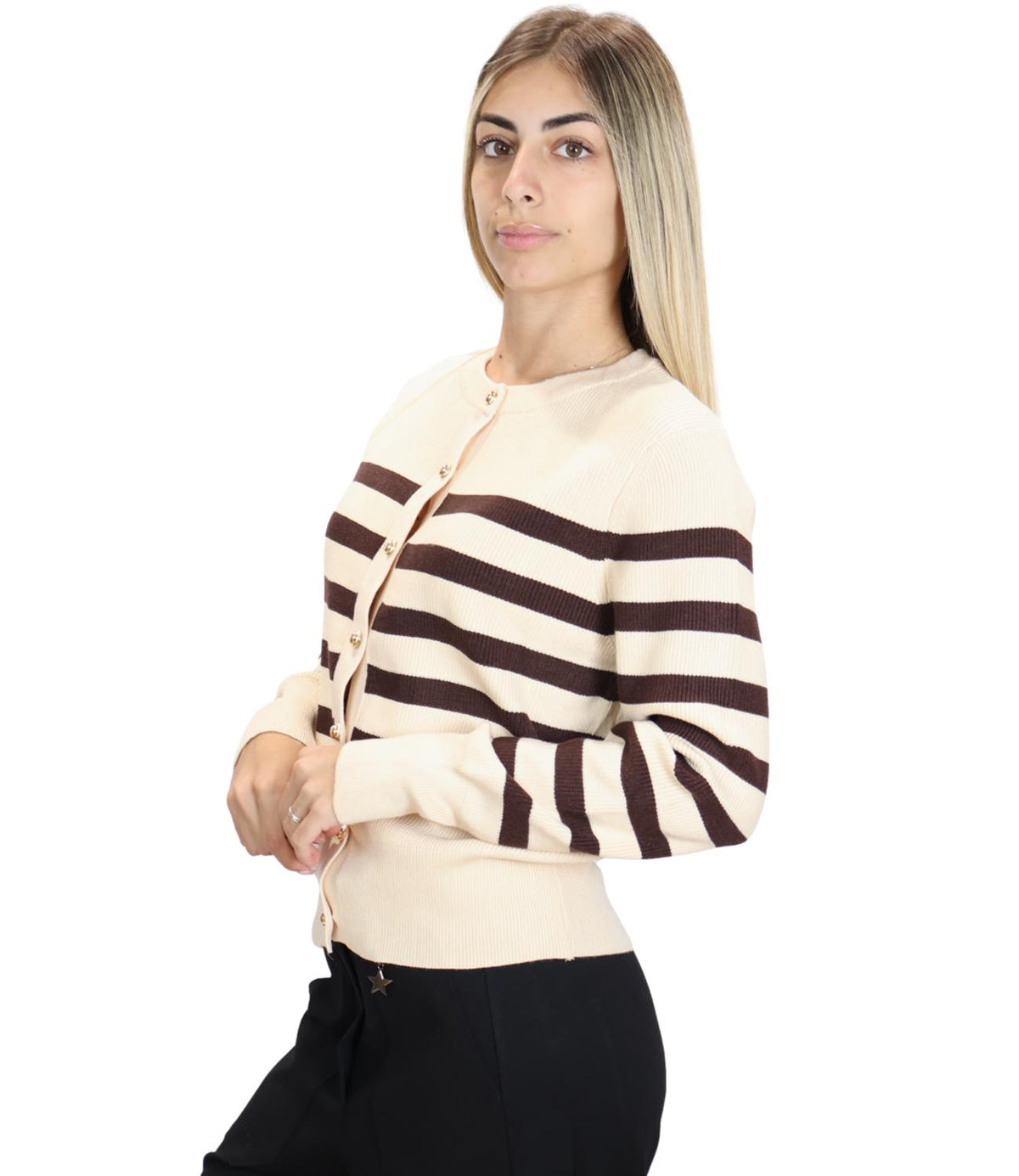 Susy Mix Maglia Crema da Donna