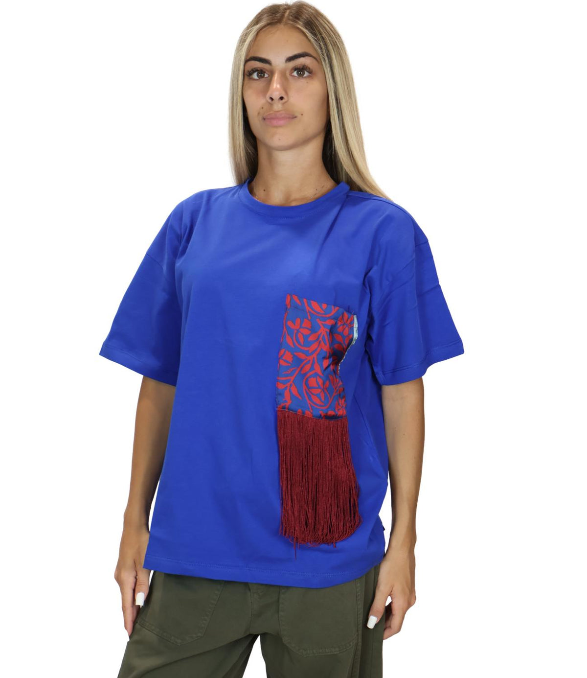 Susy Mix T-Shirt Blu Royal da Donna
