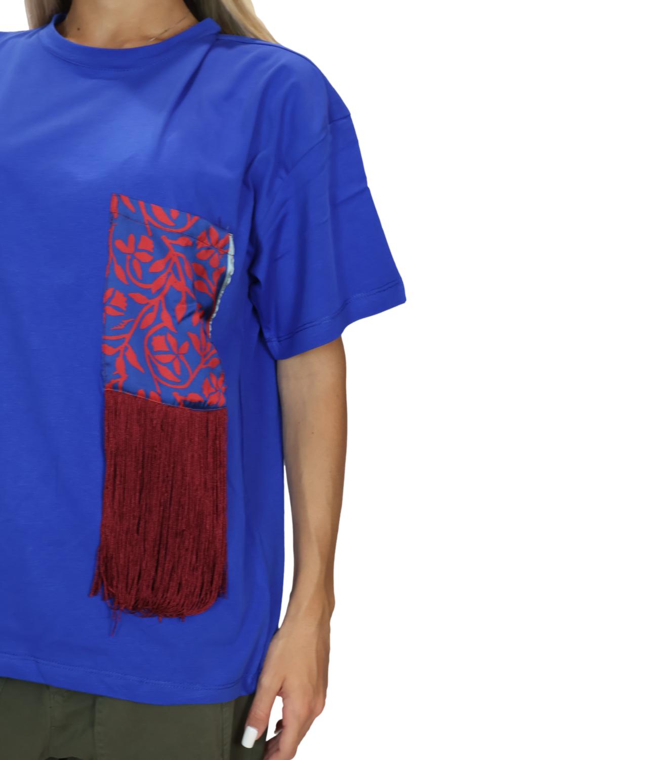 Susy Mix T-Shirt Blu Royal da Donna