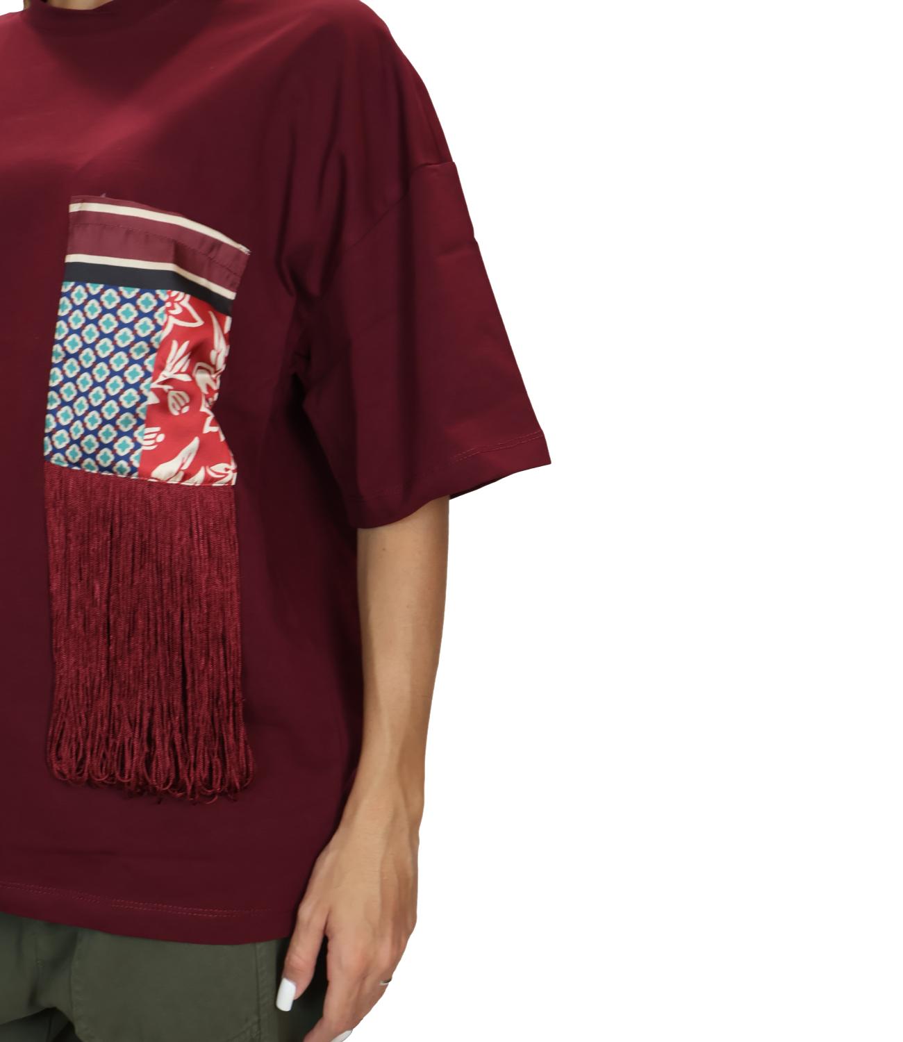 Susy Mix T-Shirt Vino da Donna