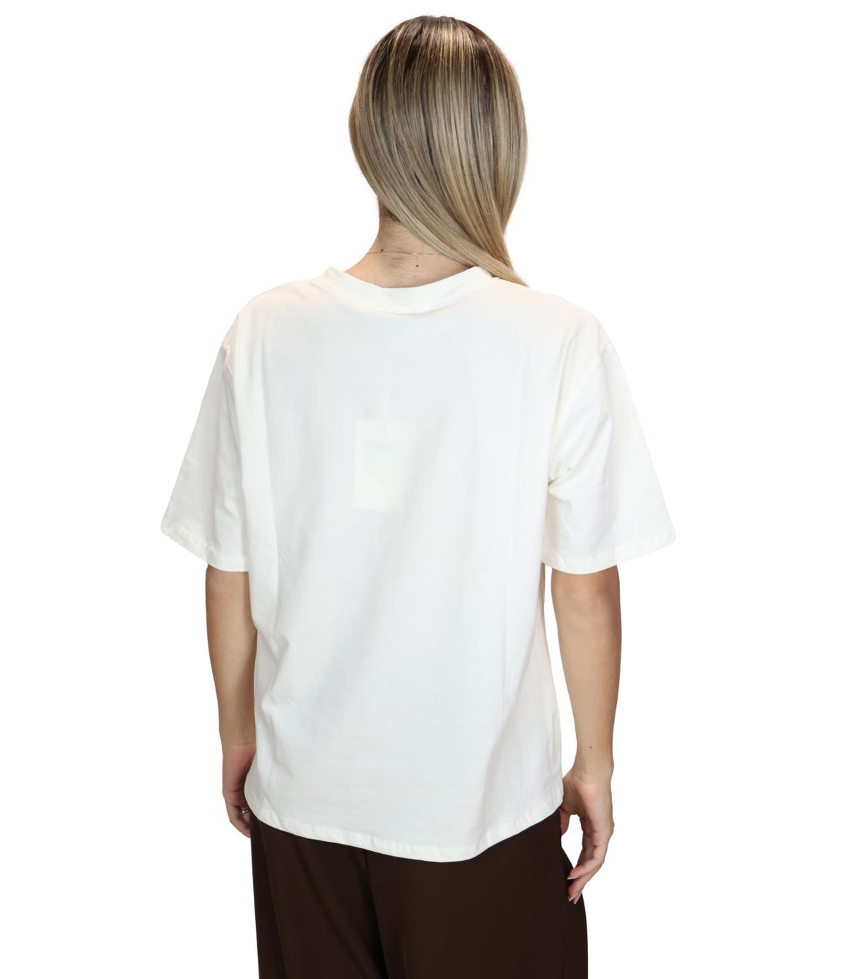 Susy Mix T-Shirt Panna da Donna