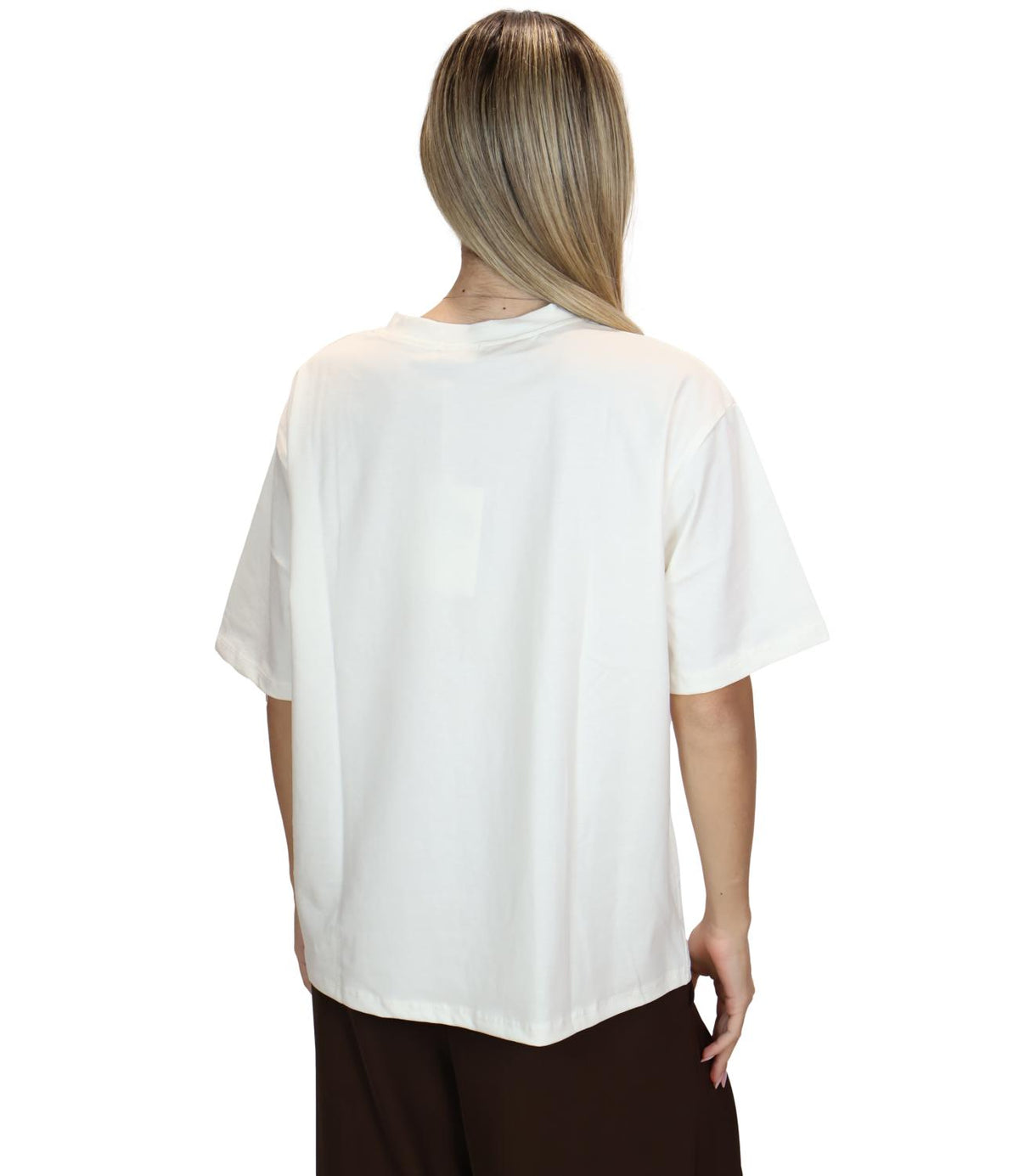 Susy Mix T-Shirt Panna da Donna