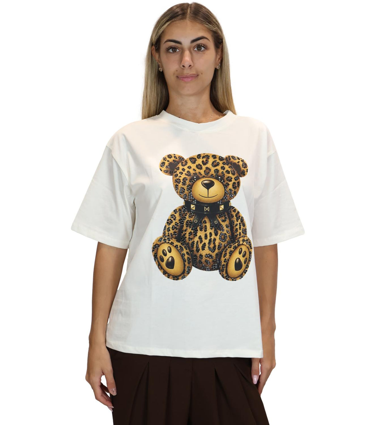 Susy Mix T-Shirt Panna da Donna