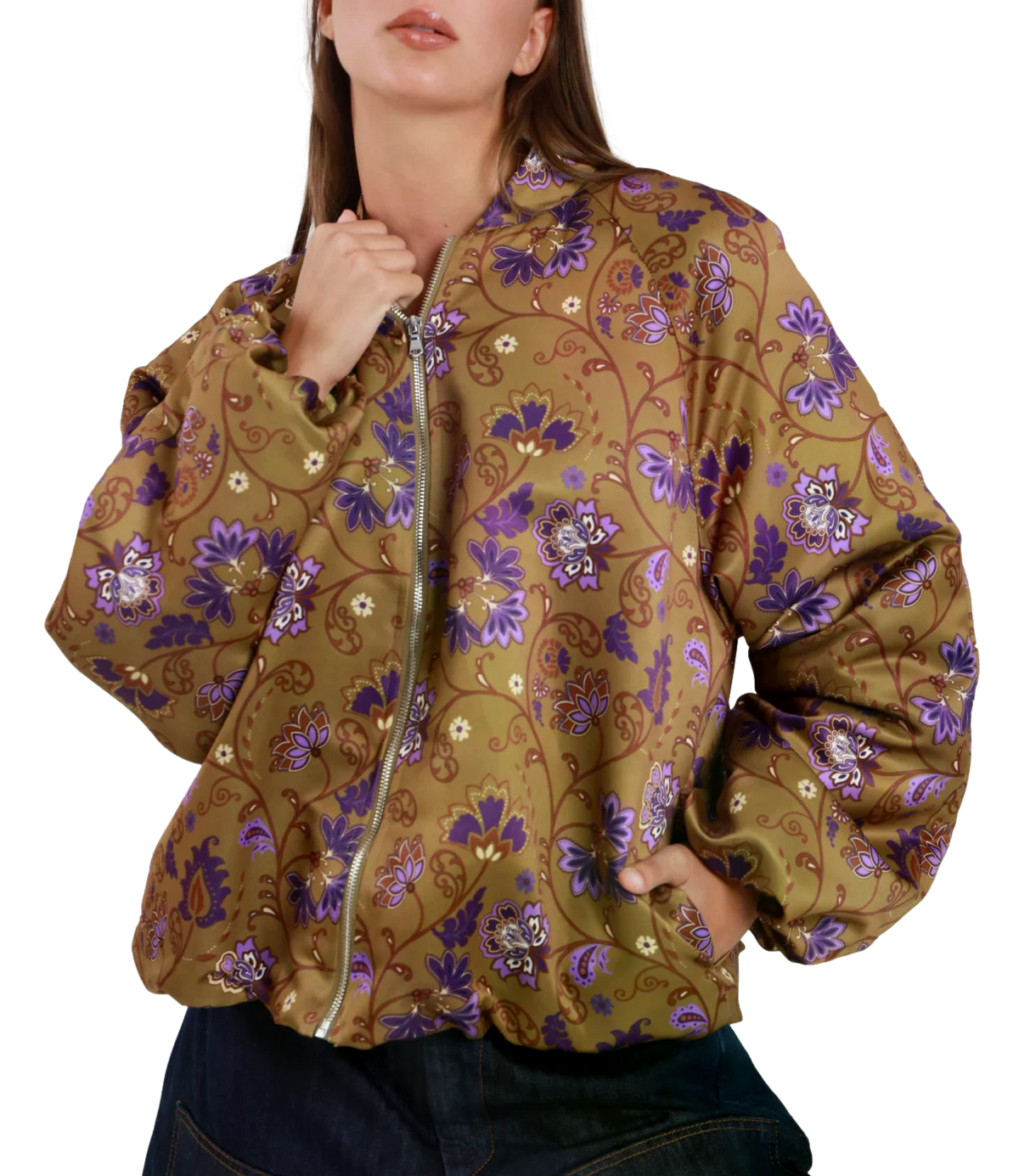 Susy Mix Bomber Verde da Donna