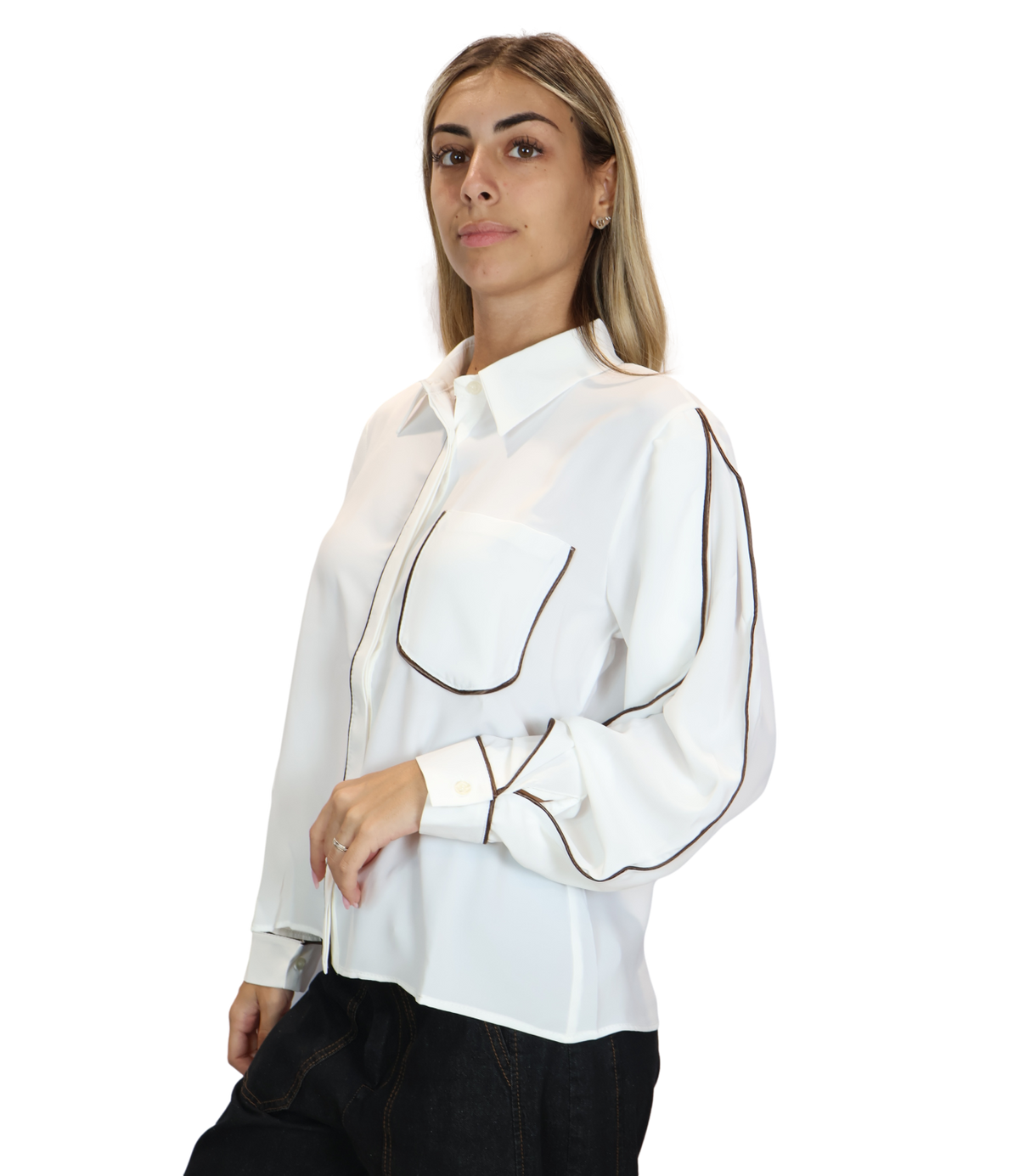 Susy Mix Camicia Panna da Donna