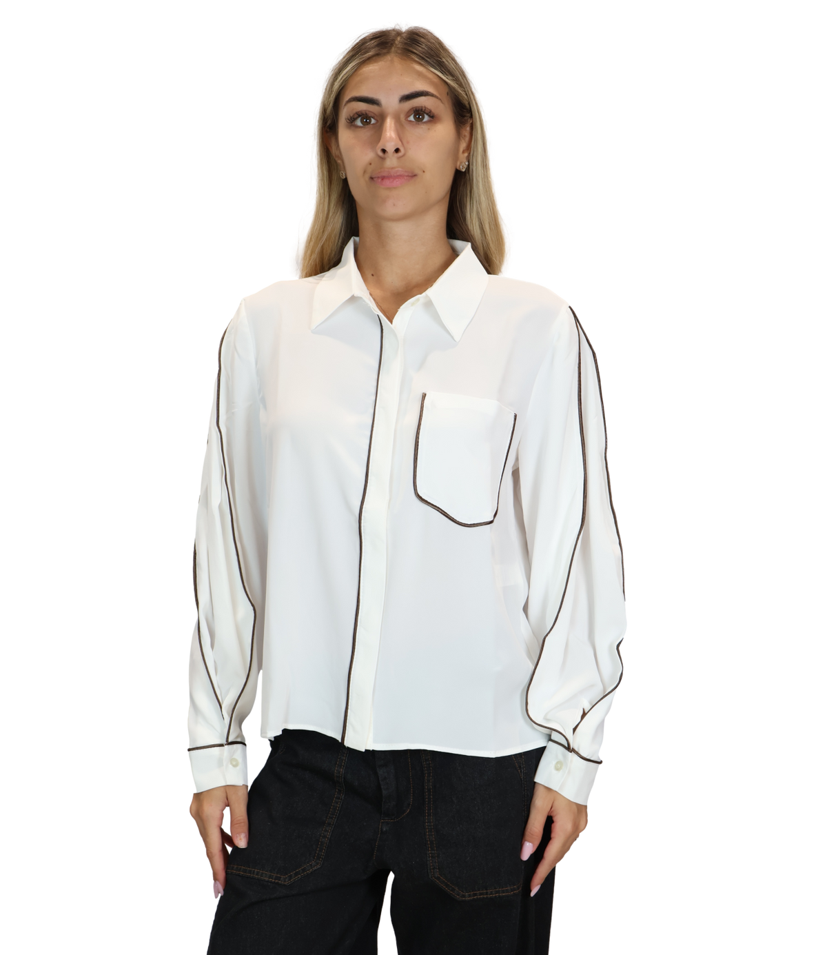 Susy Mix Camicia Panna da Donna