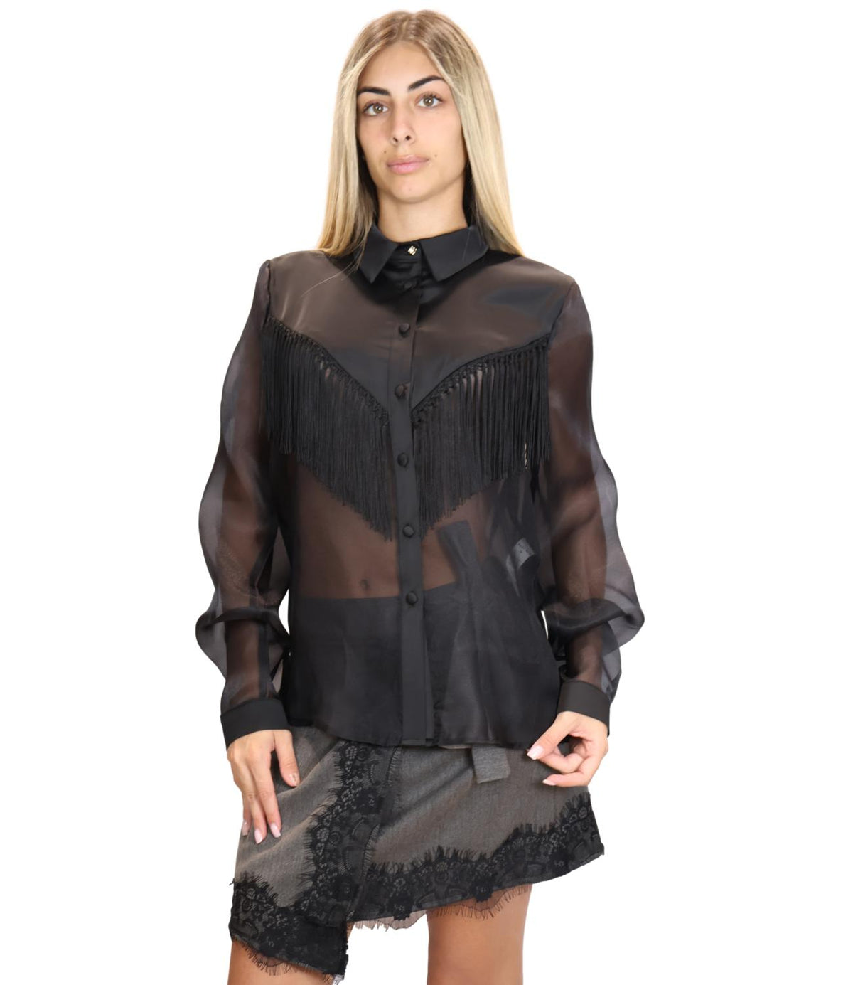Susy Mix Camicia Nero da Donna