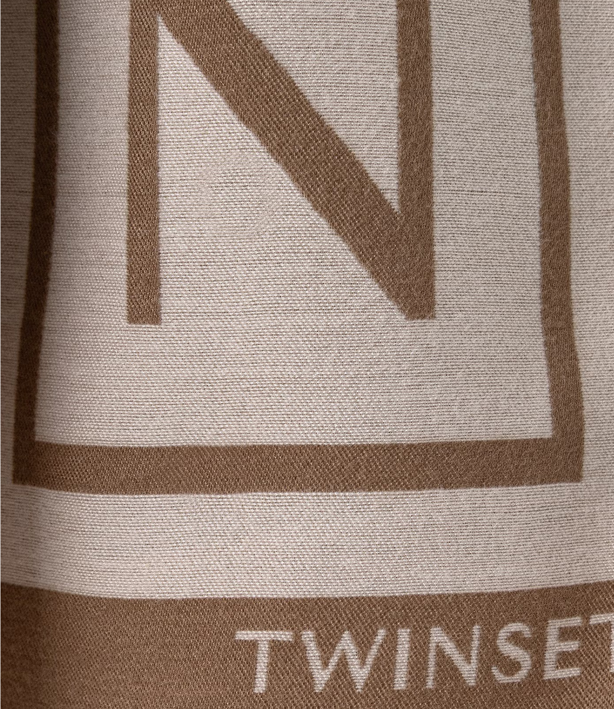 Twin Set Stola Jacq.lettering Canapa da Donna