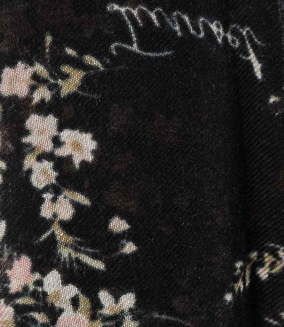 Twin Set Stola St.little Flowers Black/rose da Donna