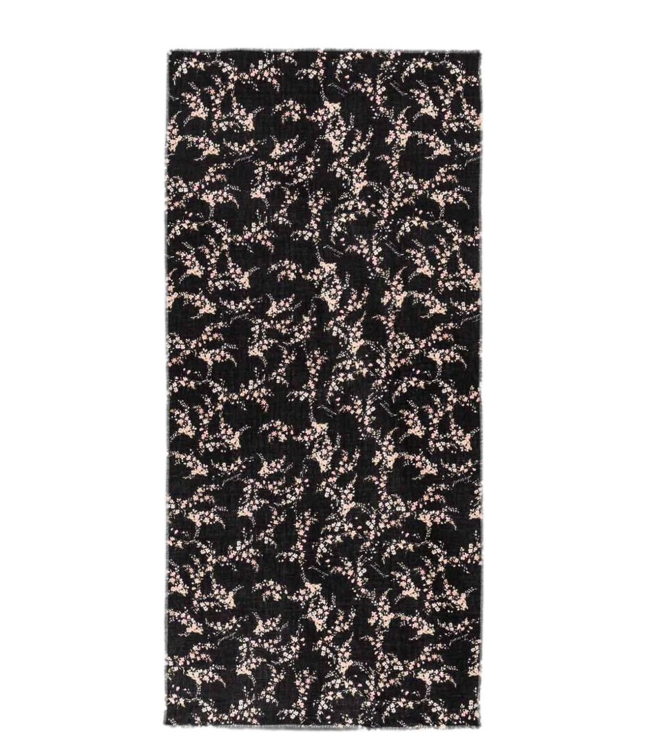 Twin Set Stola St.little Flowers Black/rose da Donna
