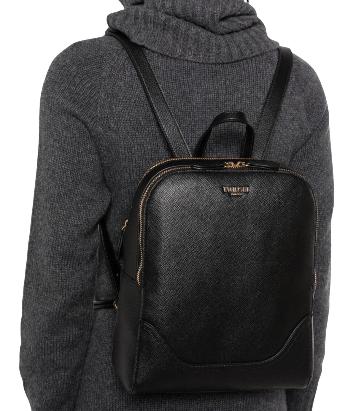 Twin Set Zaino Bic.nero/land da Donna