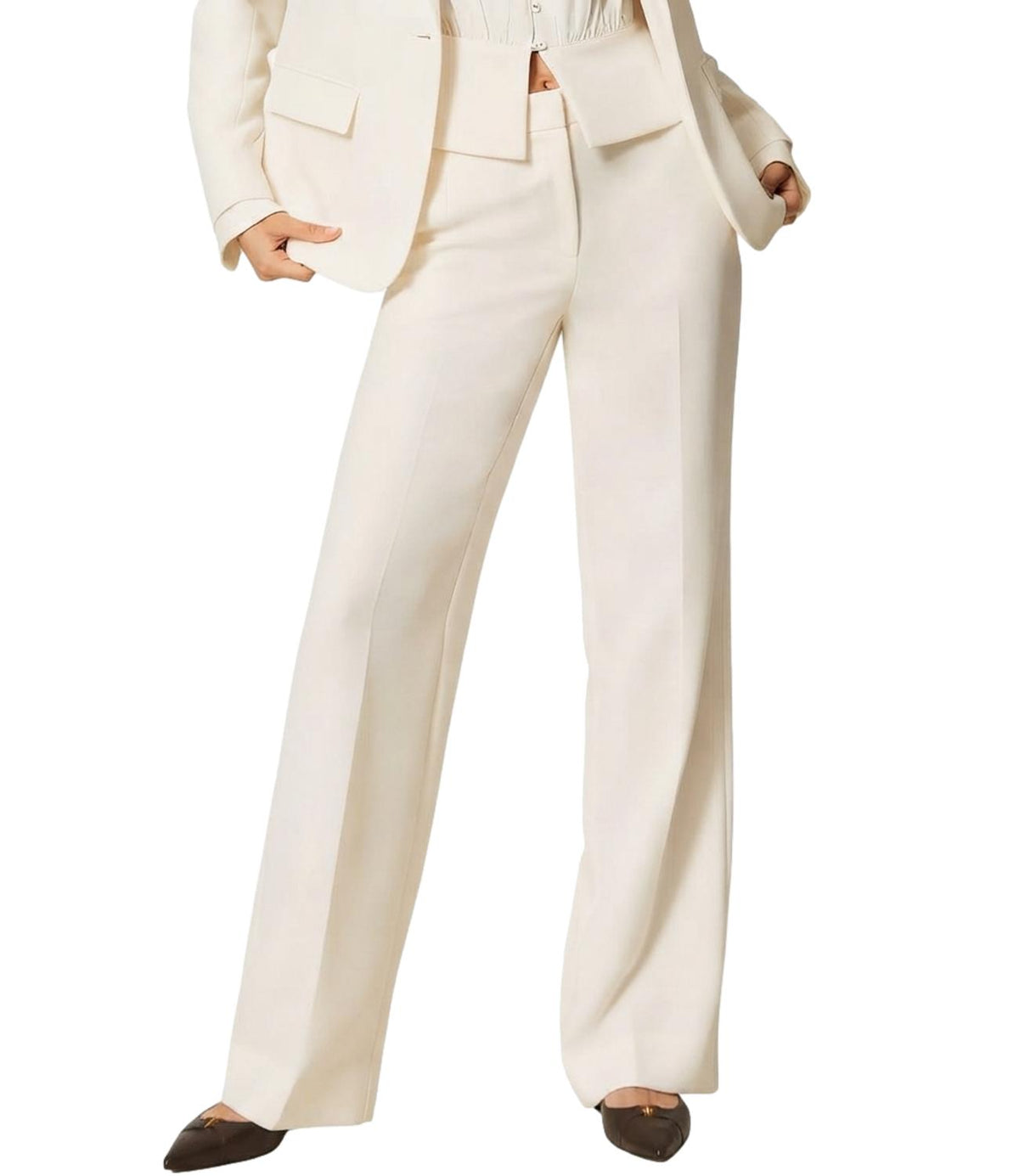 Twin Set Pantalone Madreperla da Donna
